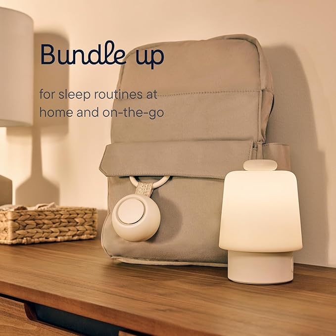 Hatch Go | Portable Sound Machine for Babies and Kids | Sleep Soother | 10 Soothing Sounds | White Noise | Shush | Travel | Registry Gift | Baby Shower | Clips on Stroller | Honey