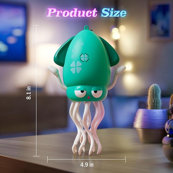 Dancing Octopus Baby Toy: Tummy Time Toys Electric Crawling Squid 3 4 5 6 7 8 9 10 11 12 Year Old Boy Learning Walking 3-6 Toddler Age 36 Months Music Development Kids Girl 1st Birthday Gifts (Green)