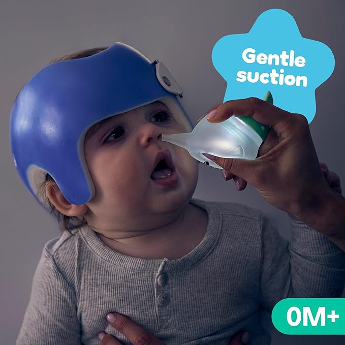 Booger Buddy Nasal Bulb, Narwhal - with LED Light for Babies & Toddlers – BPA-Free Snot Remover for Infant Stuffy Nose and Congestion Relief – Easy to Clean Design