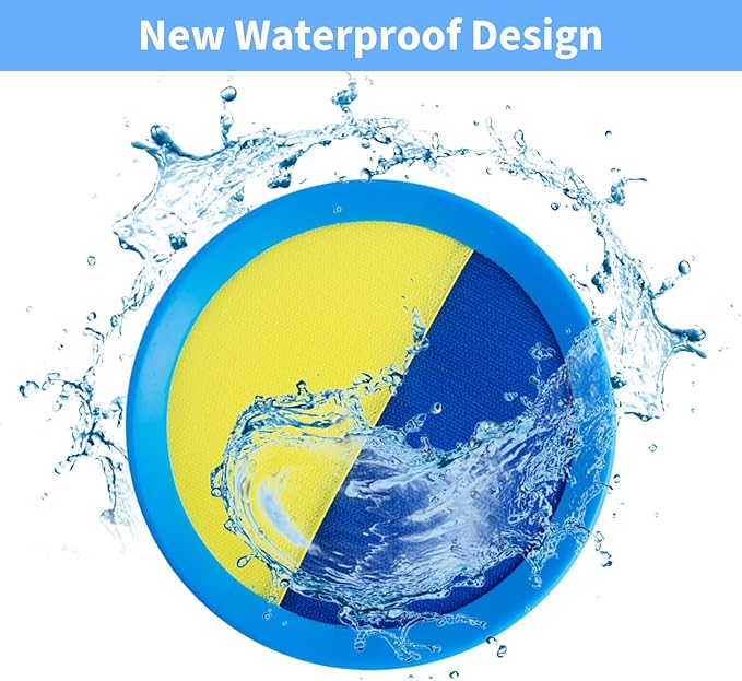 Toss and Catch Ball Game Set for Kids Ages 4-8 – Outdoor Summer Toys for Backyard, Beach, Lawn – Fun Family Games, Birthday for Boys & Girls (Blue & Pink)