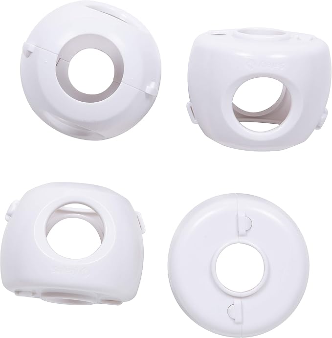 Safety 1st Parent Grip Door Knob Covers, White, One Size,4 Count (Pack of 1) (HS3260600), Packaging may vary