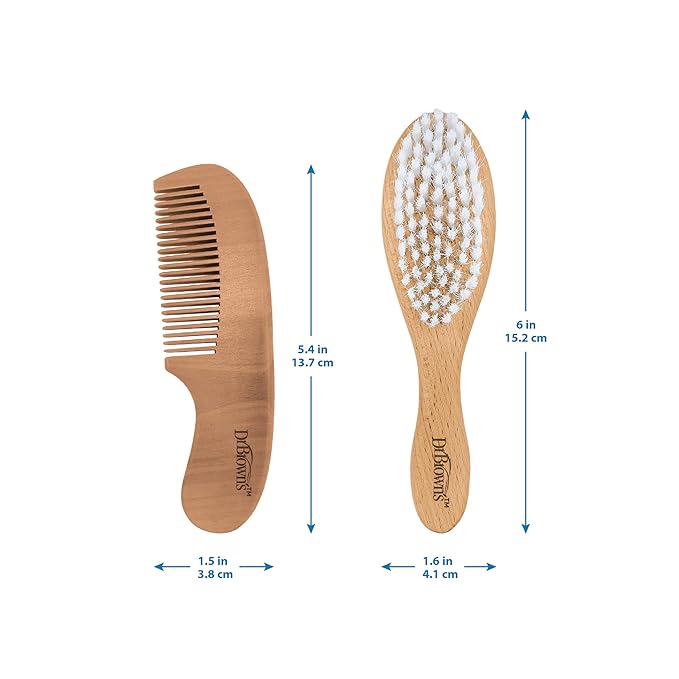 Dr. Brown's Soft and Safe Baby Brush + Comb