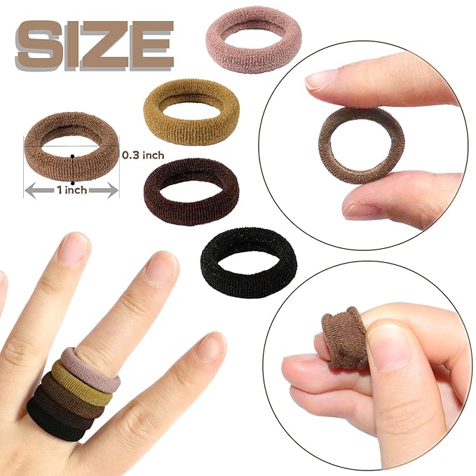 100PCS Elastic Hair Ties,Cotton Toddler Hair Ties, No Crease Baby Hair ties Ponytail Holders for Girls Kids Toddlers Infants