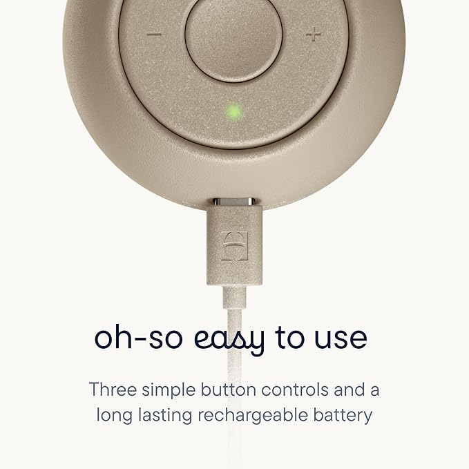 Hatch Go | Portable Sound Machine for Babies and Kids | Sleep Soother | 10 Soothing Sounds | White Noise | Shush | Travel | Registry Gift | Baby Shower | Clips on Stroller | Greige