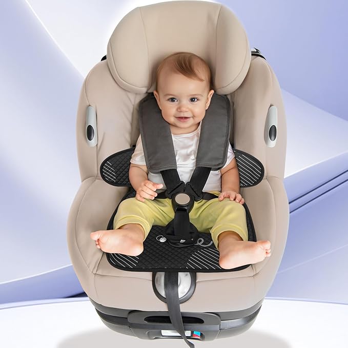 INFANZIA Dry Seat, Car Seat Protector Waterproof Carseat Liner Potty Training Toddlers, Baby and Infants, Piddle Pad for Carseats Strollers (Geometric Black, 1 Pack