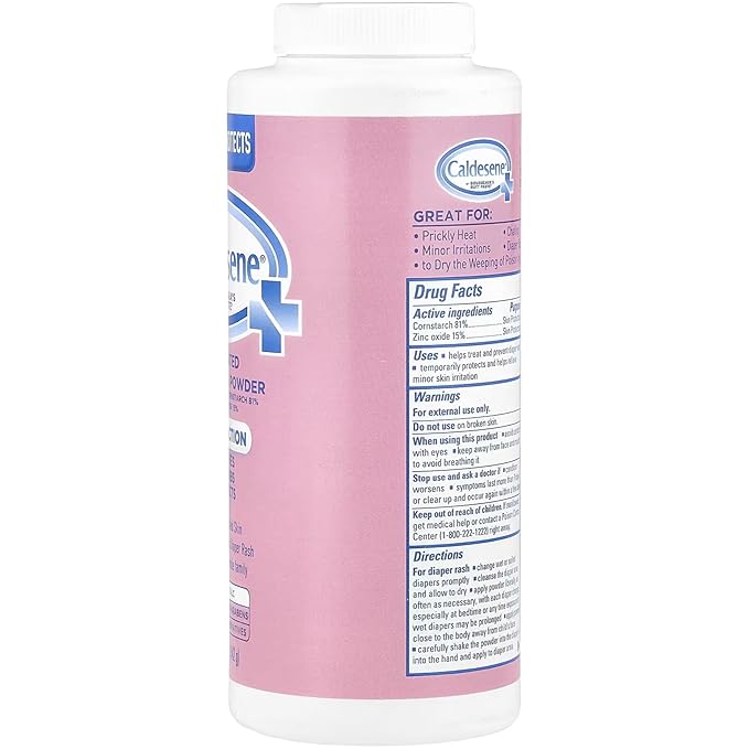 Caldesene Medicated Protecting Powder with Zinc Oxide & Cornstarch, 5 oz (Pack of 6)