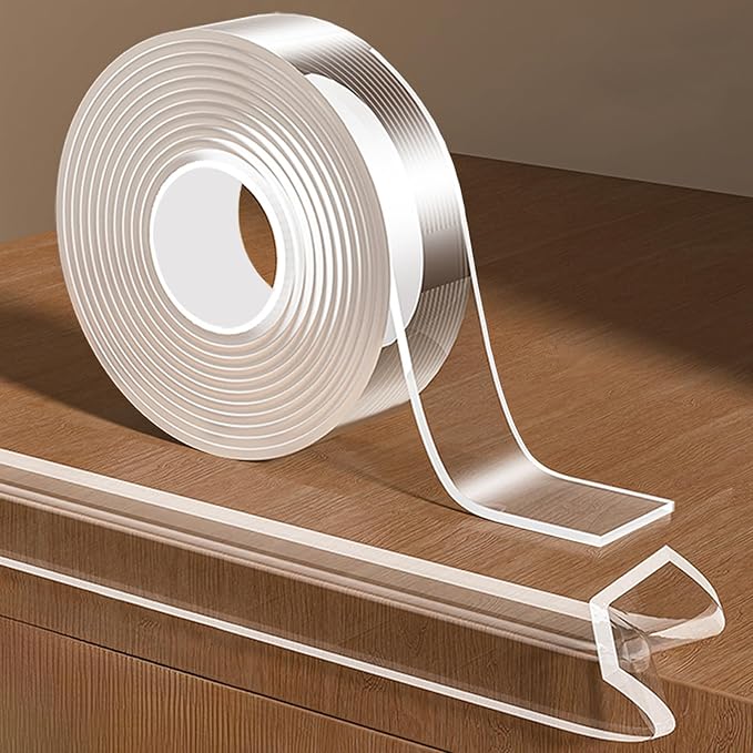 Edge Corner Protector Baby Proofing,Soft Clear Furniture Table Corner Guard & Edge Safety Cabinet Door Bumper,Crib Bumpers,Wall Protector(4Ft x 0.8" W x 0.08" Th)