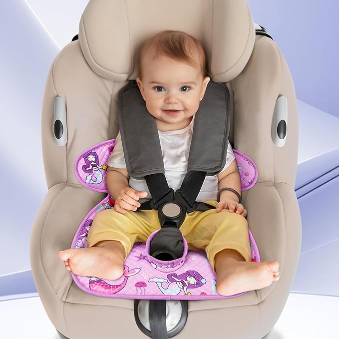 INFANZIA Dry Seat,Car Seat Protector Waterproof Carseat Liner Potty Training Toddlers, Baby and Infants, Piddle Pad for Carseats Strollers (Purple, 1 Pack)