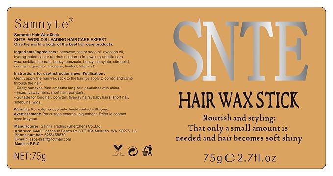 Hair Wax Stick Slick Back Hair Brush Set – Flyaway & Frizz Control for Sleek Ponytails, Buns, and Updos – Hair Accessories for Ballet, Dance Recitals, and Gifts