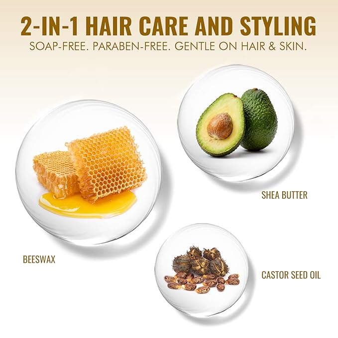 Dolahair Hair Wax Stick & Accessories - Flyaway Control for Kids & Women, 50 Pcs Colorful Elastic Hair Bands, 1 Pcs Slick Back Hair Brush, 2 Hair Loop Styling Tools (Pink)