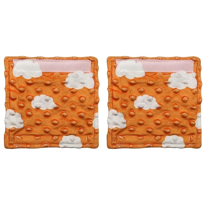 Baby Car Seat Neck Cover, Car Seat Strap Cover, Seat Belt Cushions Pads, Shoulder Strap Protectors, Reversible Pram Harness Covers in Minky Floral, Baby Neck Pad Protector, Rainbow