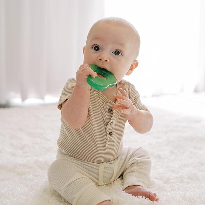 Dr. Brown's AquaCool Water-Filled Teether, Cooling Teether Toy for Babies, Soothes Sore Gums, Avocado Toast Shapes, BPA Free, 3m+, 2-Pack