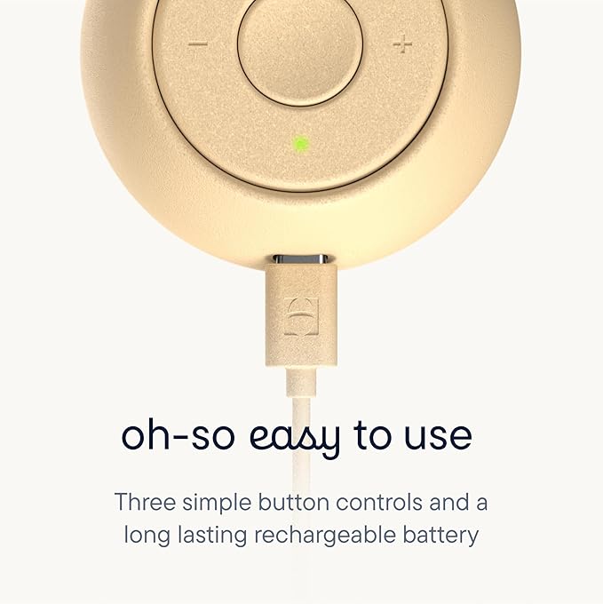 Hatch Go | Portable Sound Machine for Babies and Kids | Sleep Soother | 10 Soothing Sounds | White Noise | Shush | Travel | Registry Gift | Baby Shower | Clips on Stroller | Honey