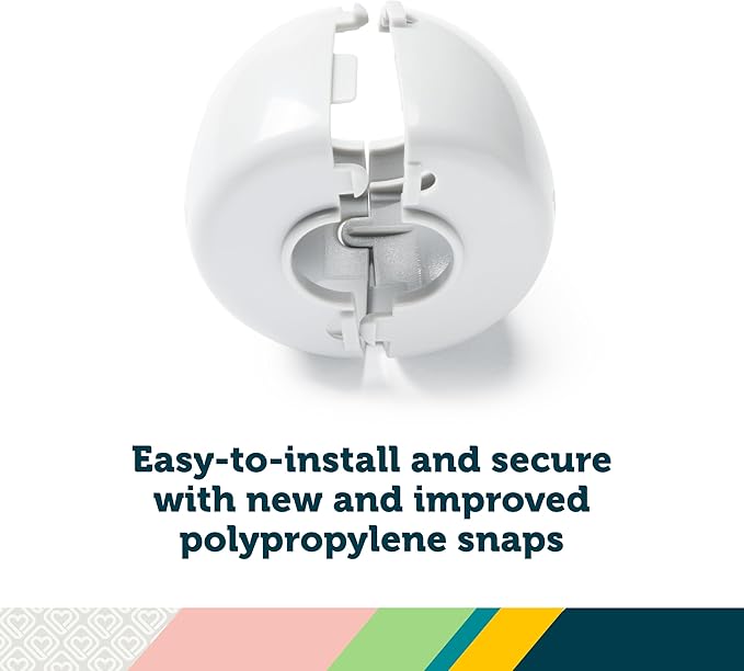 Safety 1st Parent Grip Door Knob Covers, White, One Size (Pack of 3)