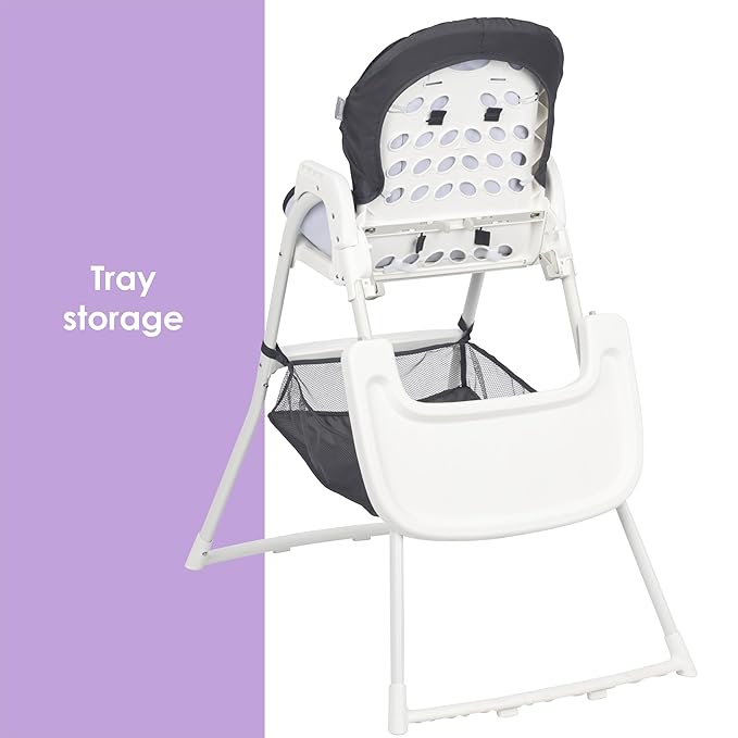 Baby Trend Flat Fold High Chair, Stellar Black