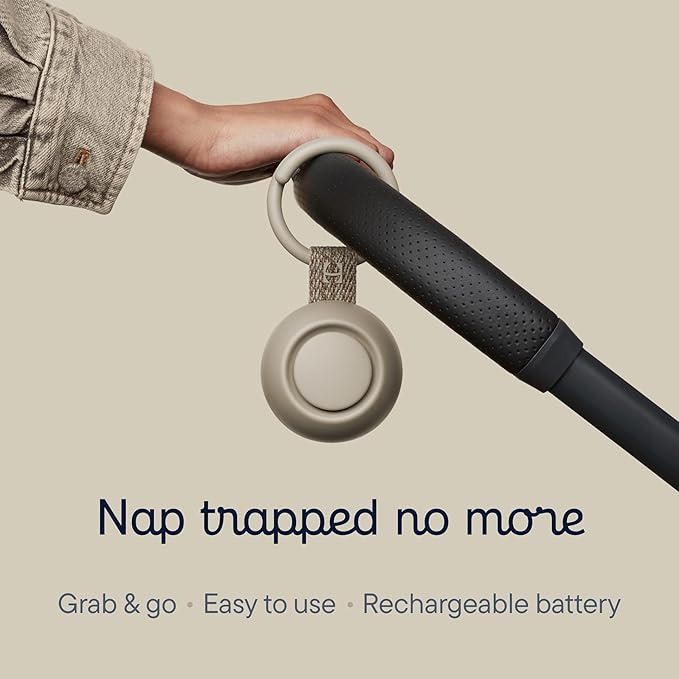 Hatch Go | Portable Sound Machine for Babies and Kids | Sleep Soother | 10 Soothing Sounds | White Noise | Shush | Travel | Registry Gift | Baby Shower | Clips on Stroller | Greige