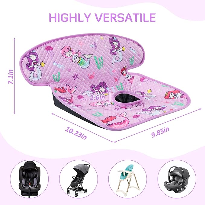 INFANZIA Dry Seat,Car Seat Protector Waterproof Carseat Liner Potty Training Toddlers, Baby and Infants, Piddle Pad for Carseats Strollers (Purple, 2 Packs