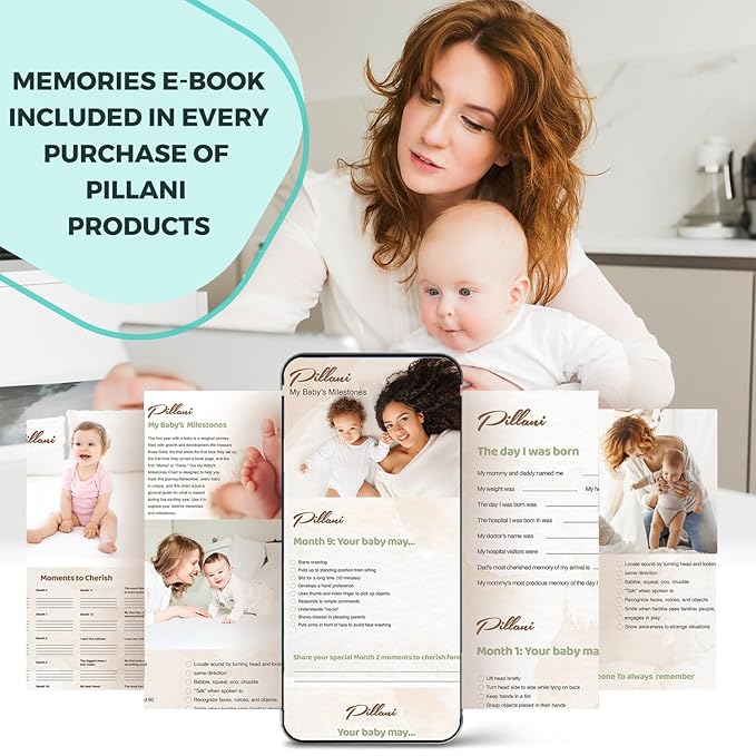 Portable Changing Pad for Baby, Travel Diaper Changing Pad for Newborn, Large Waterproof Baby Changing Mat, Foldable & Detachable Diaper Changing Station with Baby Wipes Pockets Baby Stuff by Pillani