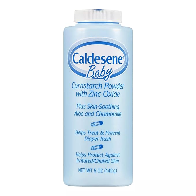 Caldesene Baby Cornstarch Powder With Zinc Oxide 5 oz (Pack of 12)