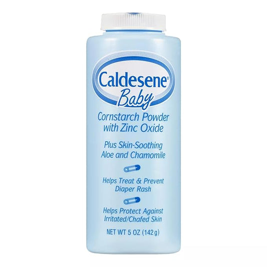 Caldesene Baby Cornstarch Powder With Zinc Oxide 5 oz (Pack of 12)