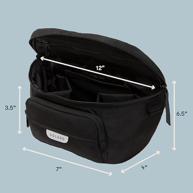 Colugo On-The-Go Stroller Organizer Insert with Zipper, Caddy with Cup Holder, Stroller Accessories for Parents specially designed to fit to your stroller with Non Slip Straps (Olive)