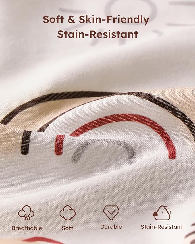 Yoofoss Baby Crib Sheets 2 Pack for Boys and Girls - 52x28 Fitted Crib Sheet Neutral Fits for Standard Crib and Toddler Mattress, Ultra Soft Breathable Microfiber Animal World