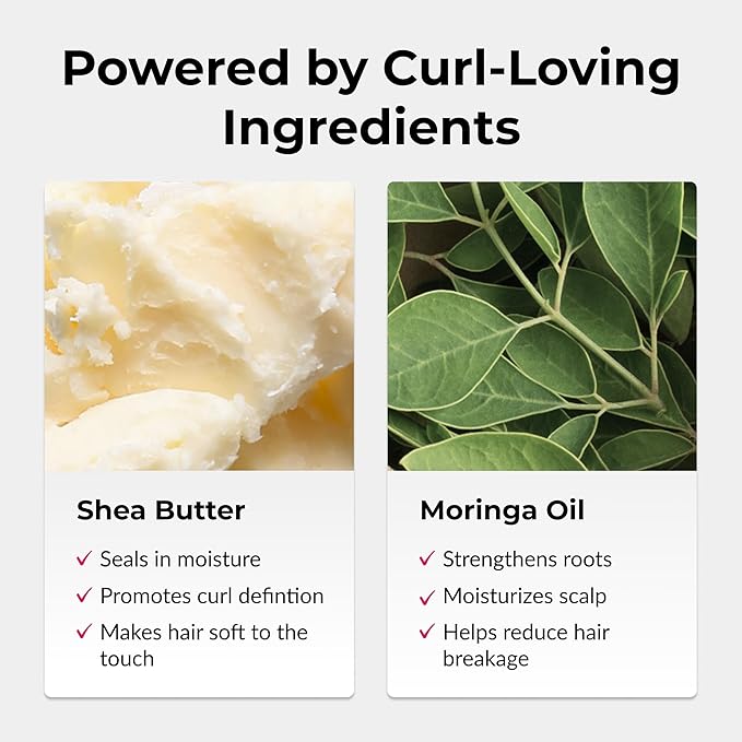 Love Ur Curls - Shampoo & Conditioner Set with All in One Curl Cream Styler for Wavy Hair, 3 Step System for Repair and Moisturizing