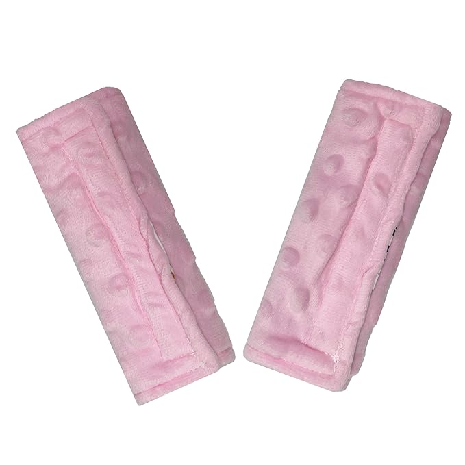 Baby Car Seat Neck Cover, Car Seat Strap Cover, Seat Belt Cushions Pads, Shoulder Strap Protectors, Reversible Pram Harness Covers in Minky, Baby Neck Pad Protector