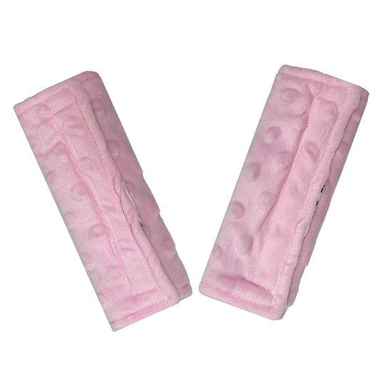 Baby Car Seat Neck Cover, Car Seat Strap Cover, Seat Belt Cushions Pads, Shoulder Strap Protectors, Reversible Pram Harness Covers in Minky, Baby Neck Pad Protector