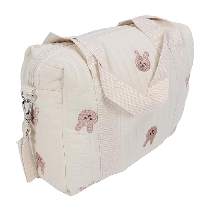 Fafeicy Universal Stroller Organizer, Multifunctional Baby Stroller Storage Bag Baby Stroller Bag Reusable Handbag Nappy Bag (Rabbit Bag)