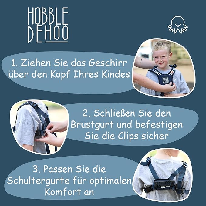 Hobbledehoo Safety Harness For Kids & Toddlers Aged 2-7 Years, Child Harness For Walking & Play Autism Safety Awareness