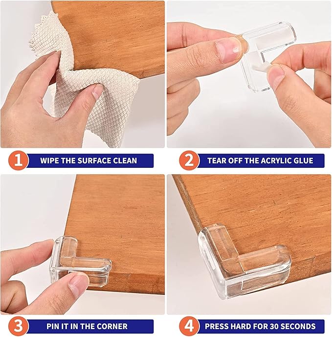 20 Pack Corner Protector Baby, Table Corner Protectors for Baby Guards Clear for Furniture Corner Protectors Proof Covers Baby Safety
