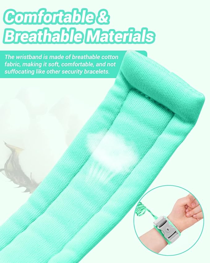 Anti Lost Wrist Link, 2 Pack Toddler Safety Leash with Key Lock, Reflective Child Walking Harness - Dual 8.2ft Length Kids Leash for Supermarket Mall Airport Park Zoo Crowded Places