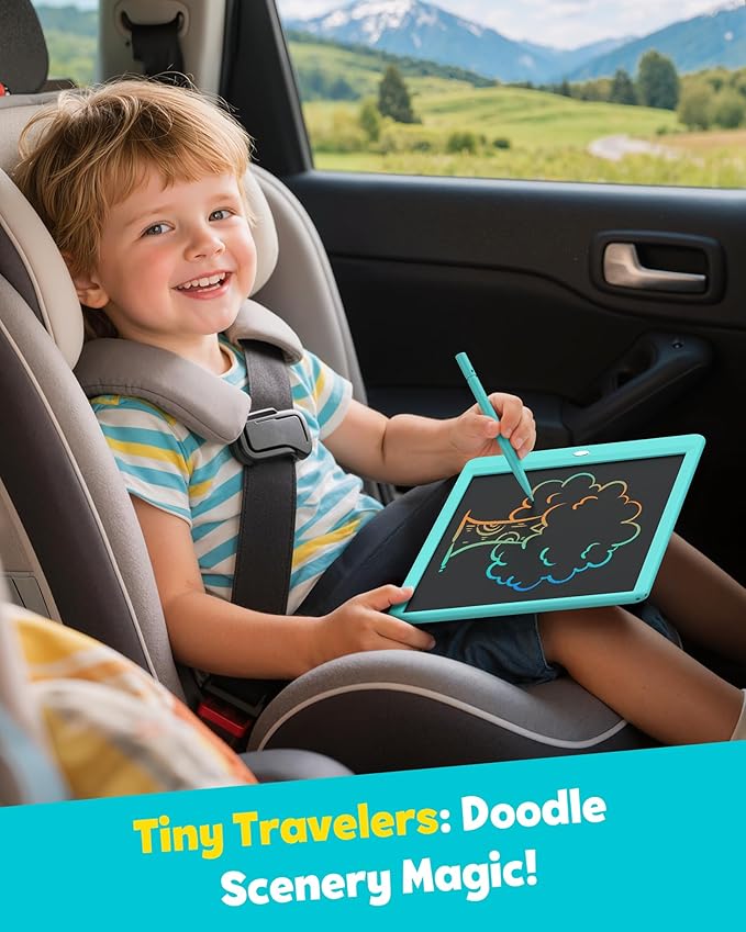 TEKFUN Kids Toys 10Inch LCD Writing Tablet, Mess Free Coloring Doodle Board, Drawing Pad for Kids Games Educational Toys for Ages 3-10 Girls Boys (Green)