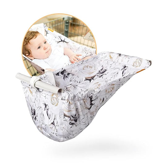 Shopping Cart Hammock – Infant Seat for Grocery Carts – Holds Car Seats Securely – Compatible with Select 4-Seater Wagons (20–24” Wide) – Supports Up to 50 lbs – Coming Up Roses