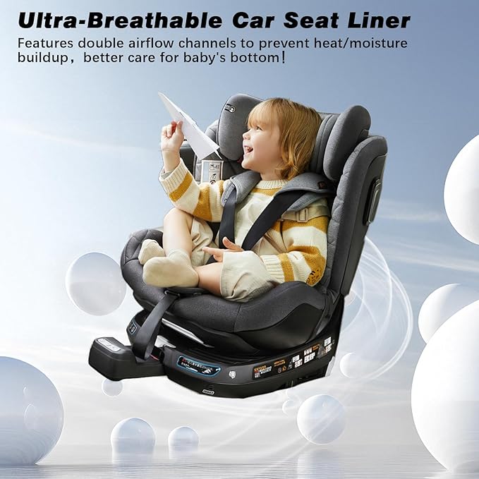 Piddle Pads, Multi-use and Leak Free Lines for Baby Stroller, High Chair & Car Seat, Waterproof Toilet Training Seat Covers for Toddles (Grey (1 Pack))