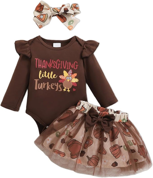 Newborn Infant Clothes Baby Girl Dress Summer Toddler Outfit Cute Girl Romper Skirt Set+Headband