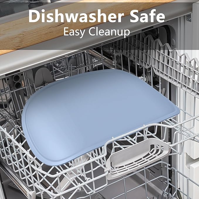 Cuddle Campus Set of 3 Silicone Placemats with Raised Edges for Kids,Toddlers,Babies, Non-Slip Dinning Table Mat, Baby Eating Mat, Food Mat Set-3