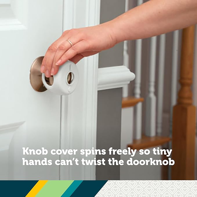 Safety 1st Parent Grip Door Knob Covers, White, One Size (Pack of 3)