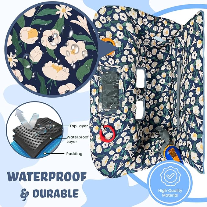 Shopping Cart Cover for Baby Grocery Cart Cover for Baby boy and Baby Girl, High Chair Cover for Baby and Toddler, Baby Registry Gift - Waterproof - Extra Large - Cotton - Double Sided (Green)