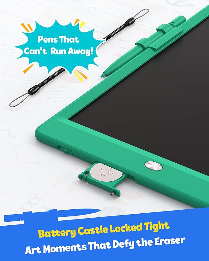 TEKFUN Kids Toys 10Inch LCD Writing Tablet, Mess Free Coloring Doodle Board, Drawing Pad for Kids Games Educational Toys for Ages 3-10 Girls Boys (Green)