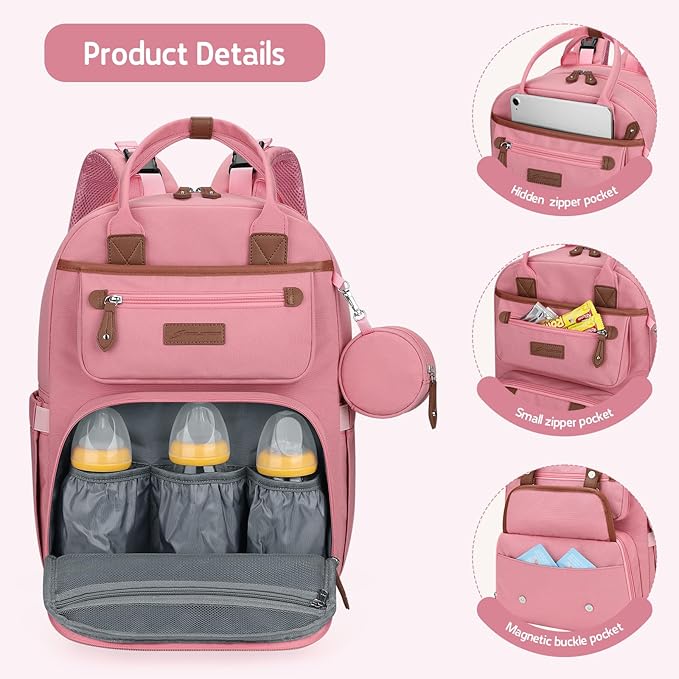 Maelstrom Diaper Backpack, 30L Pink
