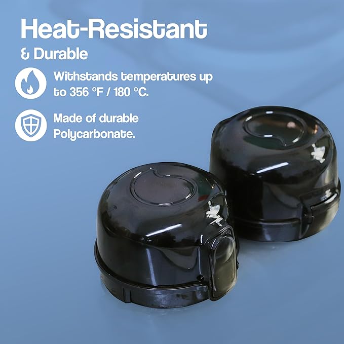 Stove Knob Safety Covers (5 Pack) – Oven Knob Covers for Child Safety – Prevent Kids from Turning on Stoves – Gas Stove Knob Locks with Pre-Applied Adhesive – No Tools Needed for Install