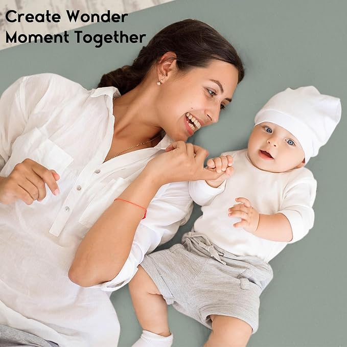 Yoofoss Baby Crib Sheets for Boys Girls, Fitted Crib Sheet 2 Pack for Standard Crib and Toddler Mattress, Super Soft Microfiber Baby Sheet 28x52x8in(Apricot-Green)