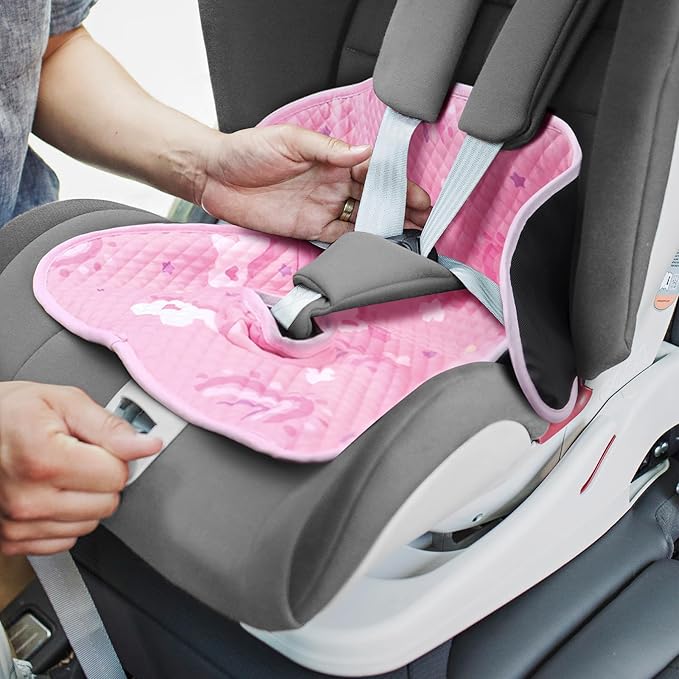 INFANZIA Dry Seat, Car Seat Protector Waterproof Carseat Liner Potty Training Toddlers, Baby and Infants, Piddle Pad for Carseats Strollers (Pink, 1 Pack)
