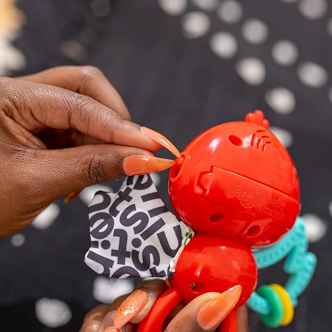 Baby Einstein Roxys Bright Flight Musical Baby Toy & Teether, Plays Real Bird Sounds with 10+ Melodies, Multisensory, Ages 3 Months and Up