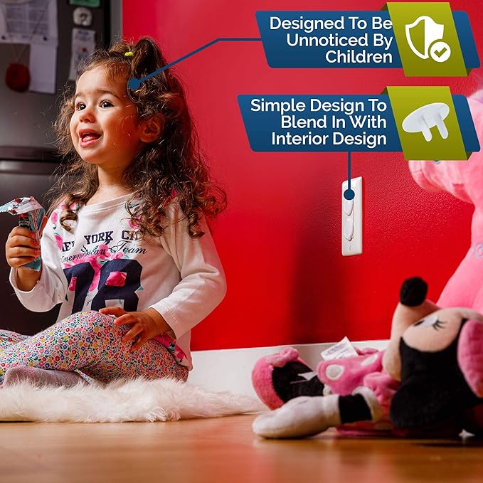 Clear Outlet Covers (50 Pack) Value Pack – Baby Safety Outlet Plug Covers – Durable & Steady – Child Proof Your Outlets Easily