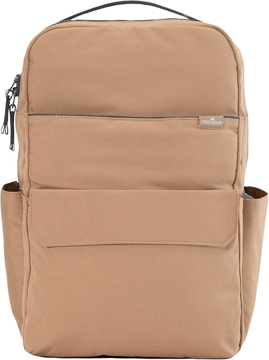 RED ROVR Roo Lightweight 1 LB Diaper Bag Backpack | 11 organizational pockets| Durable & Water-Resistant (Toffee)