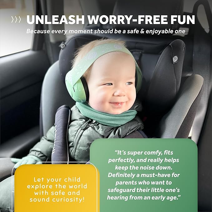 Schallwerk ® Mini+ Baby Ear Muffs – Infant Noise Cancelling Headphones, Toddler Ear Protection, Baby Headphones for Noise