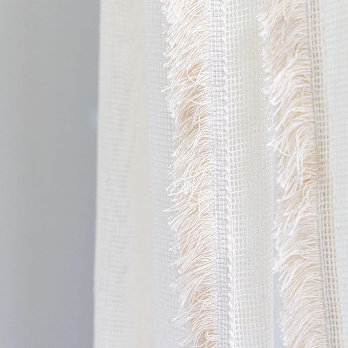 Crane Macrame Baby Crib Canopy, 118" Tall, Boho Nursery Decor, Play Room Canopy for Girls & Boys